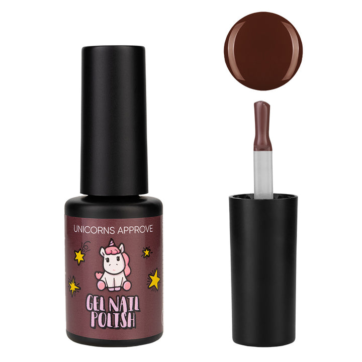 Gel nail polish 006, milk chocolate color, 6 ml