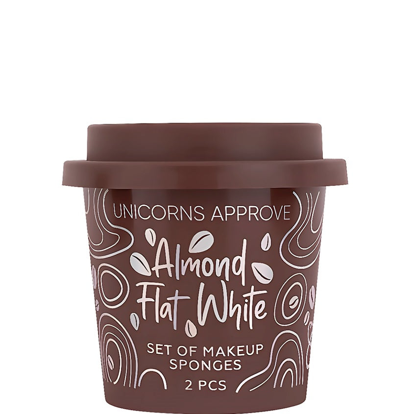 Makeup Sponge Set Almond Flat White
