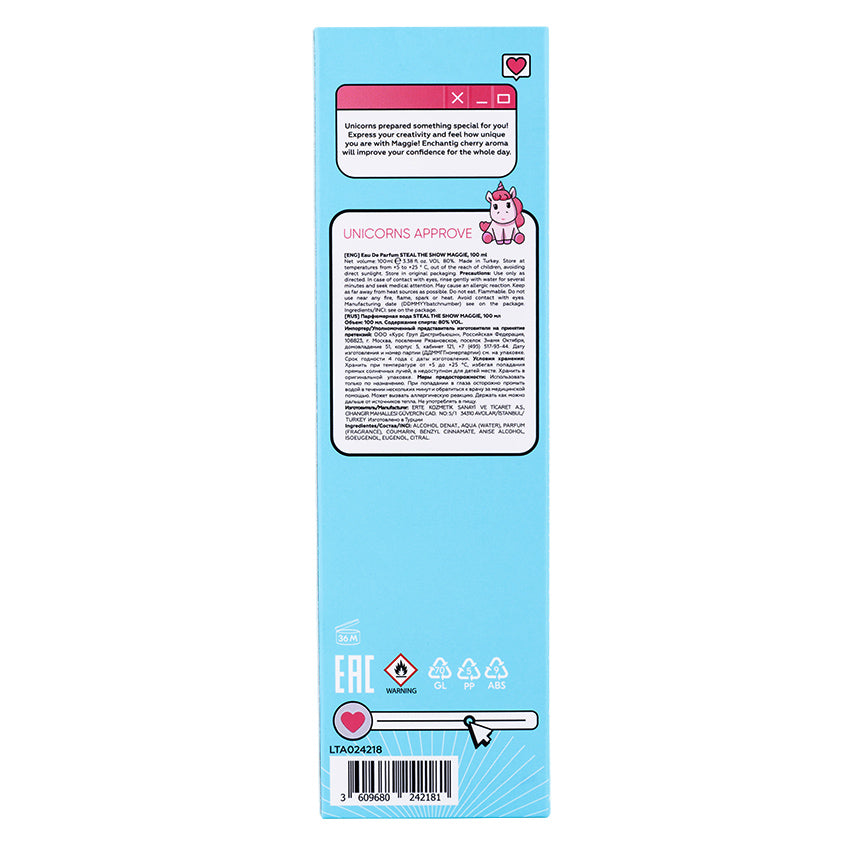 UNICORNS APPROVE Eau De Parfum STEAL THE SHOW MAGGIE, 100 ml – متجر إلكتروني