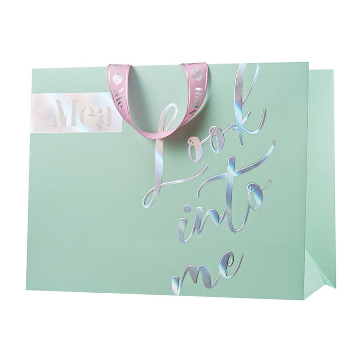 Paper bag 3, 319*148*248mm, turquoise