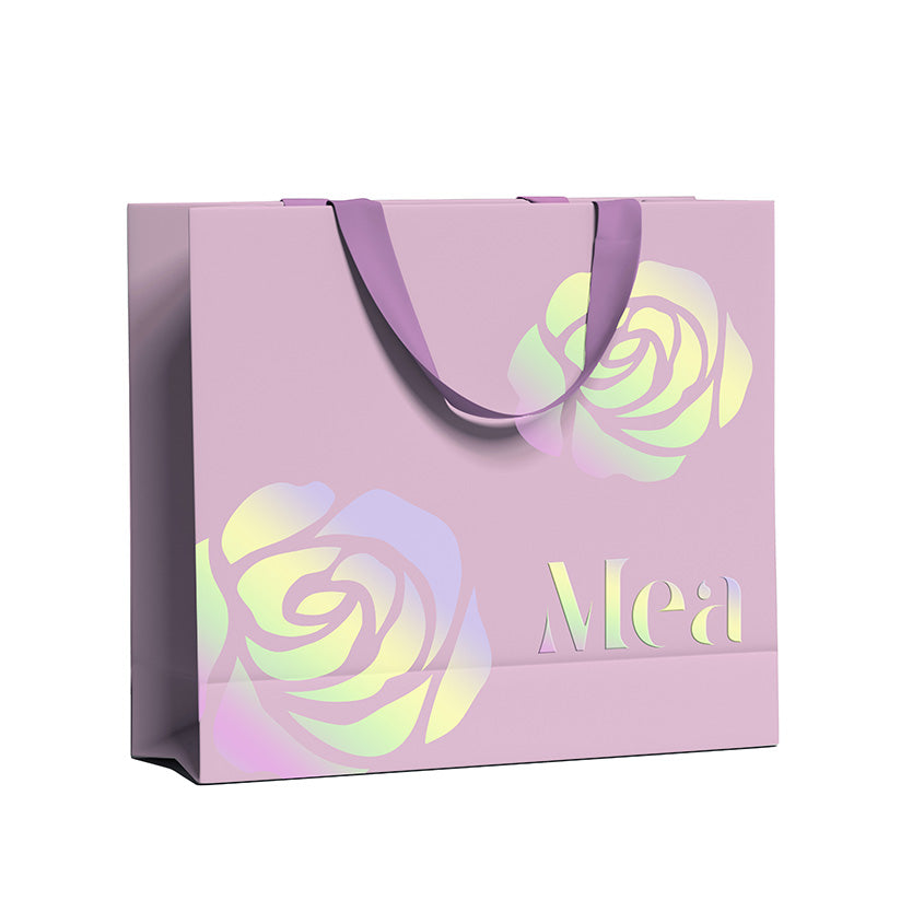 Paper bag 5 Mea Roses holograph, size 319*148*248mm