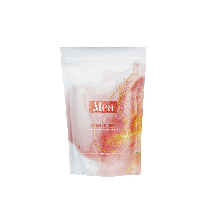 Shiny crystal bath salt Mea Rosebud dew, 450 g