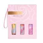 Set 54 Mea Cosmetic clutch + mini , box Rosebud dew (sh gel 100ml, parf spray 100ml, hand cream50ml) – online store