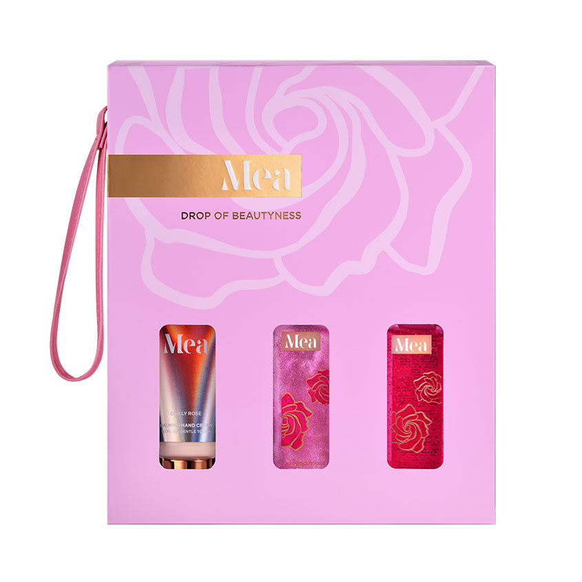 Set 55 Mea Cosmetic clutch, box Wild cherry nectar (sh gel100ml, parf spray100ml, hand cream50ml) – متجر إلكتروني