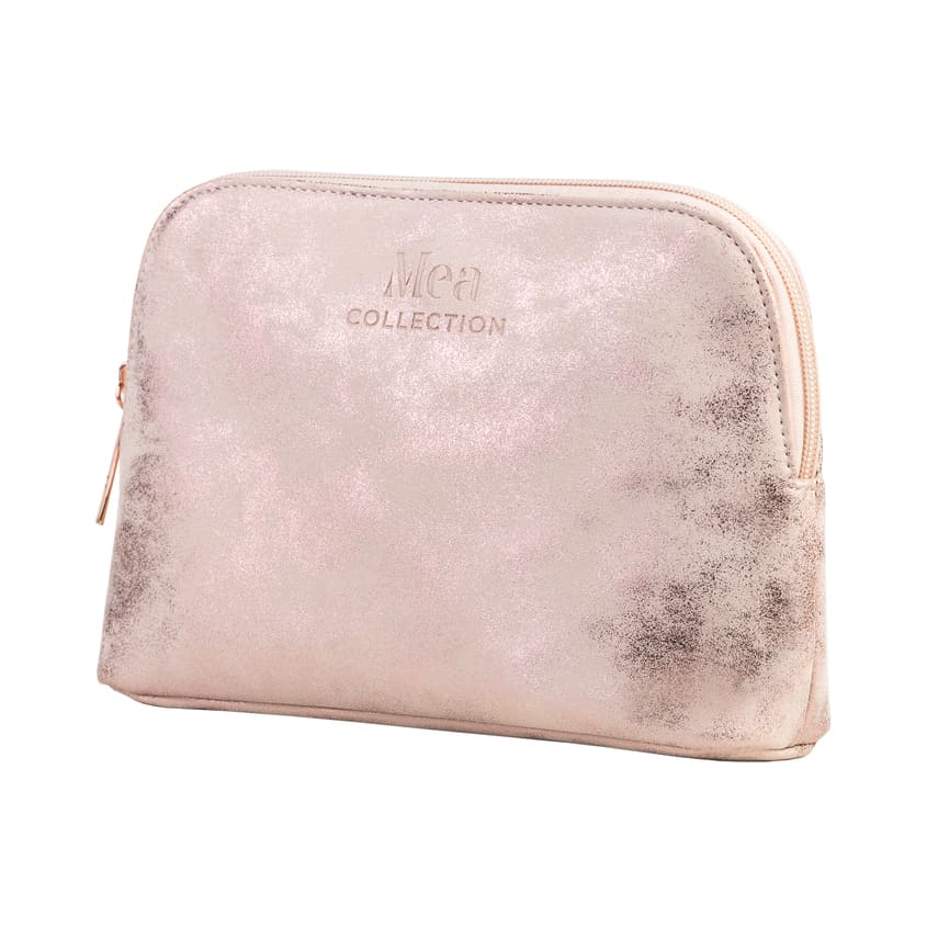 Cosmetic bag Mea velour pink, 8*24*19 cm