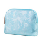 Cosmetic bag Mea velour blue, 8*24*19 cm