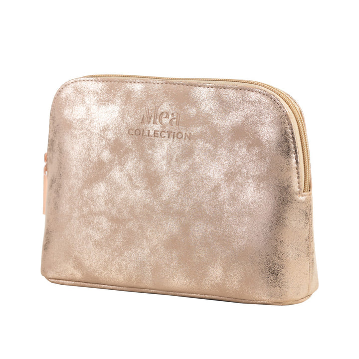 Cosmetic bag Mea velour nude, 8*24*19 cm