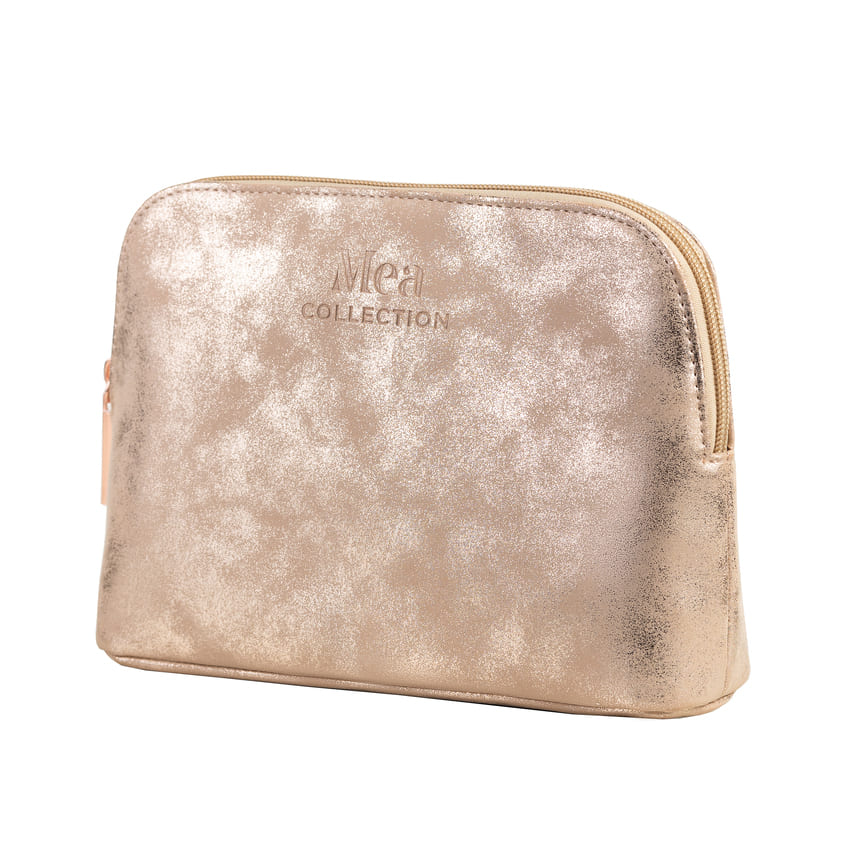 Cosmetic bag Mea velour nude, 8*24*19 cm