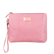 Cosmetic bag clutch Mea dark pink, 5*25*18 cm