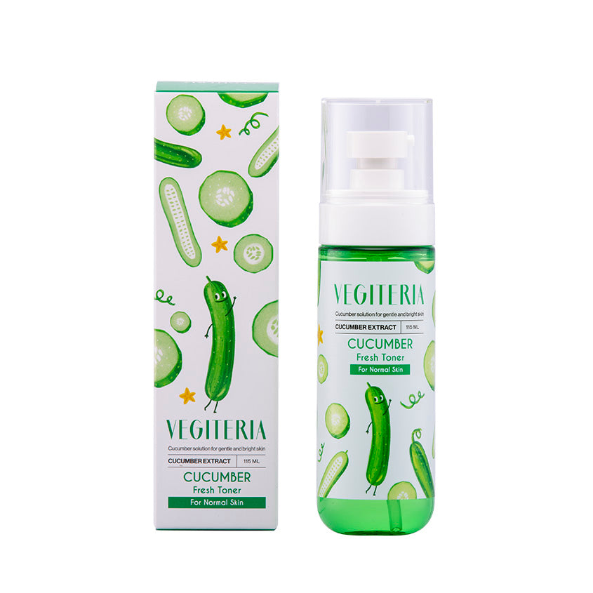 VEGITERIA Ogurets, osvezhayushchiy tonik dlya litsa dlya normalnoy i komb. kozhi, 115 ml