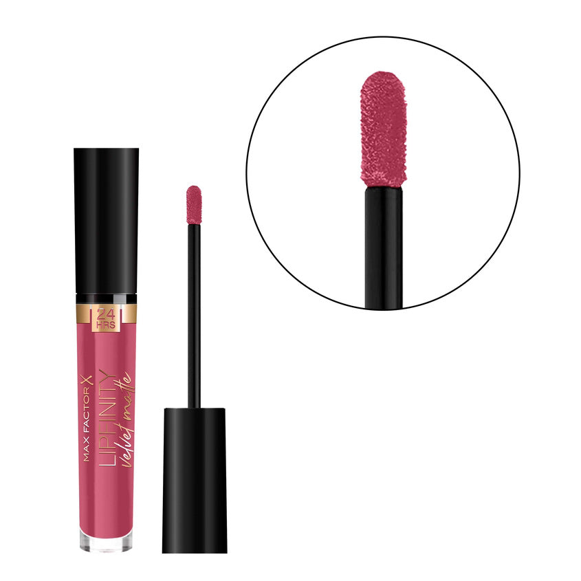 MAX FACTOR MF LIPFINITY VELVET MATTE LIPSTICK 025 RED LUXURY 9G – buy online