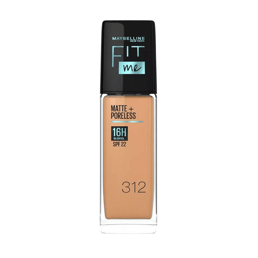 MAYBELLINE NEW YORK FIT ME FOUNDATION MATTE PORELESS SPF 312 GOLDEN 30ML – شراء أونلاين