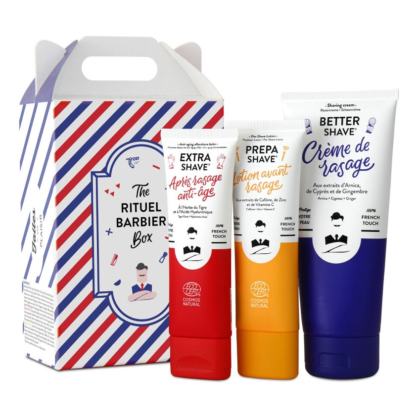 MONSIEUR BARBIER THE RITUEL BARBIER BOX(PRE-SHAVING LOTION 75ML+SHAVING CREAM 175ML+ANTI-AGING AFTERSHAVE BALM 75ML)