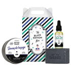THE BLACK EDITION BOX(BEARD OIL 30ML+SHAVING SOAP 150ML+FACE SOAP 100G)