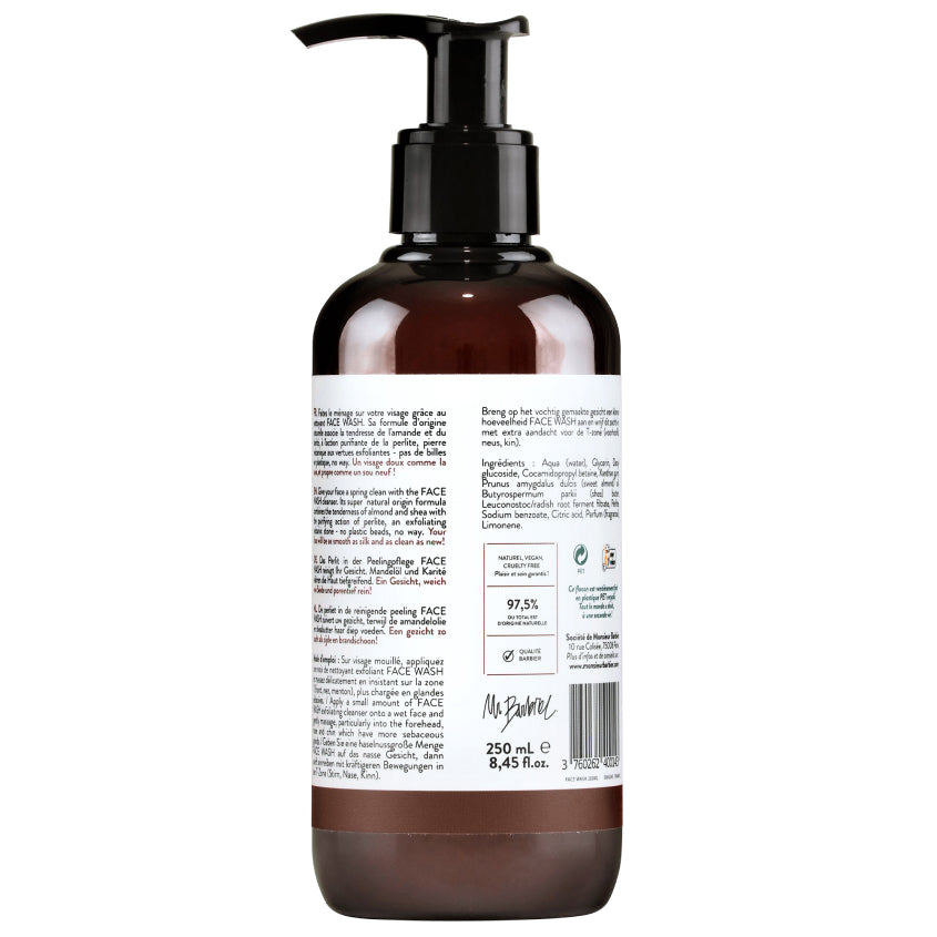 MONSIEUR BARBIER EXFOLIATING CLEANSER FACE WASH 250ML