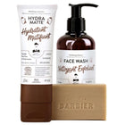 MONSIEUR BARBIER THE HAPPY FACE BOX(MATTIFYING MOISTURIZER 75ML+EXFOLIATING CLEANSER 250ML+FACE SOAP 100G) – شراء أونلاين