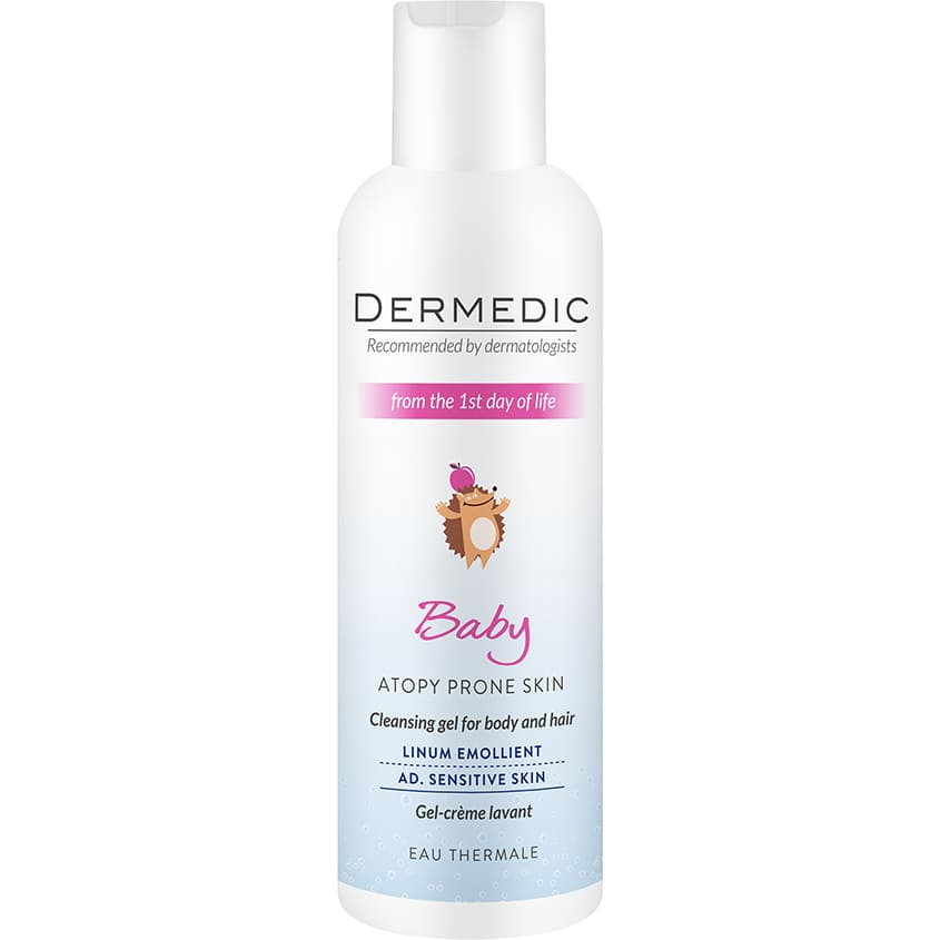 DERMEDIC BABY CLEANSING GEL FOR BODY AND HAIR 200ML