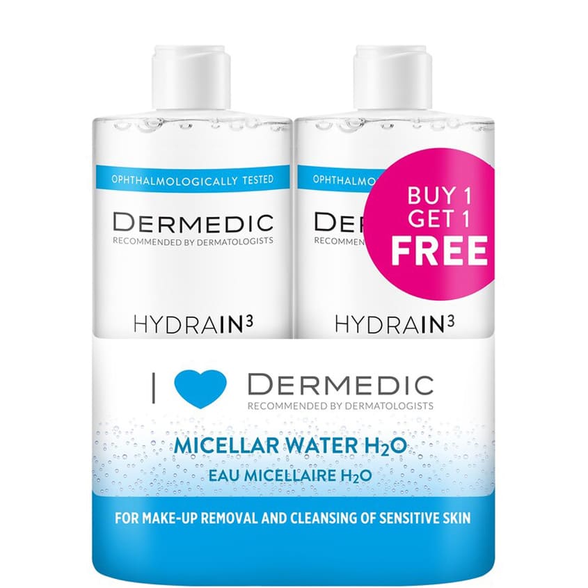 DERMEDIC HYDRAIN3 MICEL WATER 500MLBOGOF