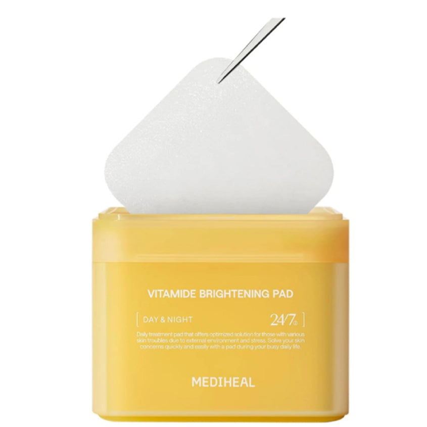 MEDIHEAL VITAMIDE BRIGHTENING PAD 100'S 100PCS – free delivery