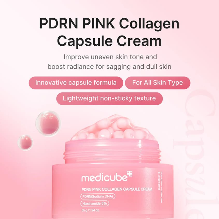 MEDICUBE PDRN PINK COLLAGEN CAPSULE CREAM, 55 G