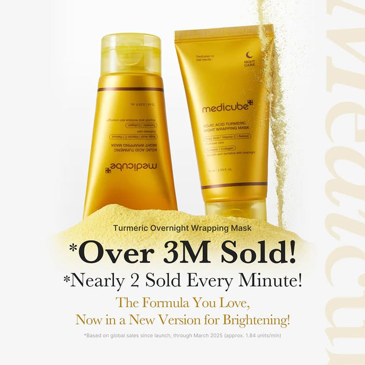 KOJIC ACID TURMERIC NIGHT WRAPPING MASK, 75 ML