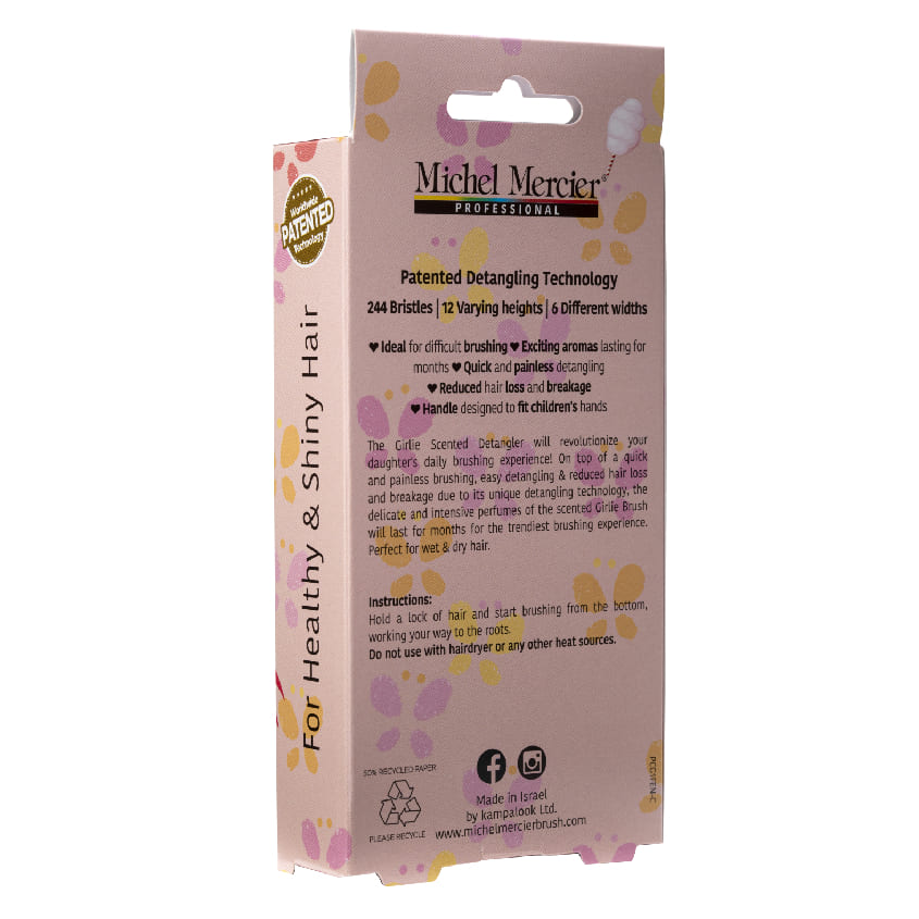 MICHEL MERCIER GIRLIE COOTON CANDY SCENTED DETANGLER FINE HAIR – توصيل مجاني