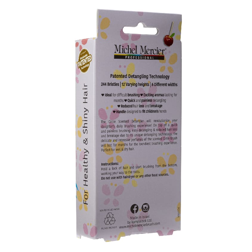 MICHEL MERCIER GIRLIE CANDY APPLE SCENTED DETANGLER THICK & CURLY HAIR – free delivery