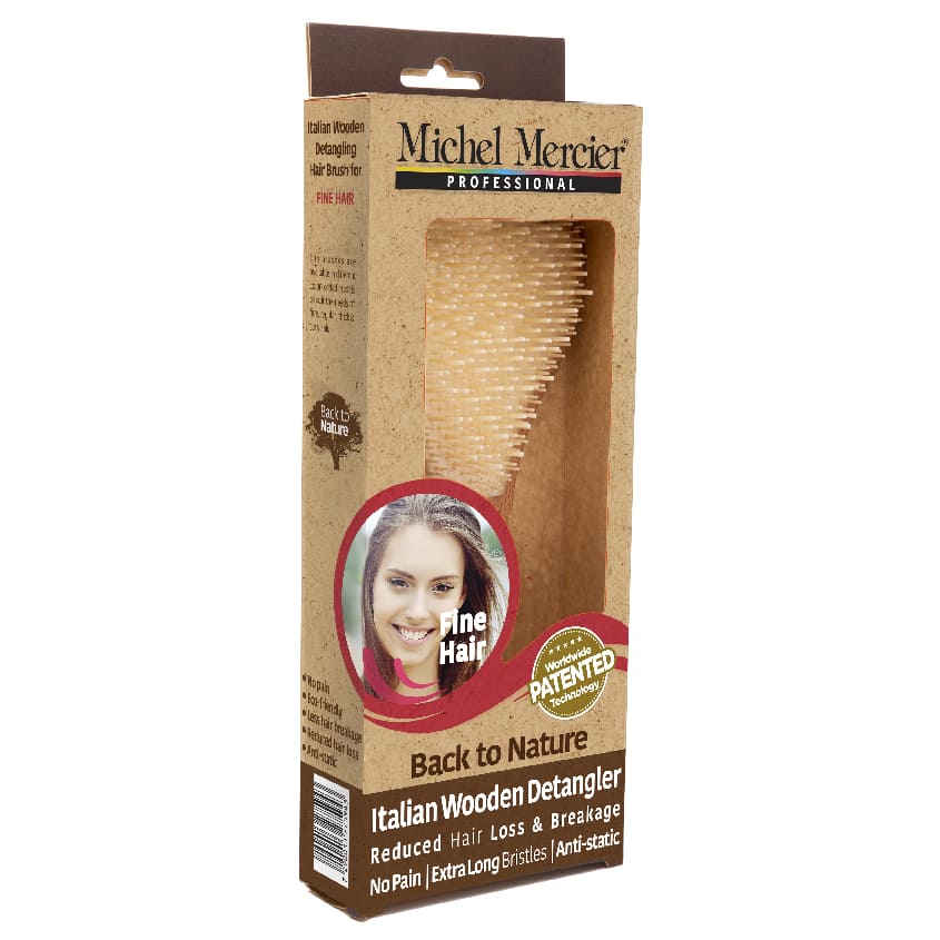 MICHEL MERCIER WOODEN BRUSH FOR FINE HAIR – متجر إلكتروني