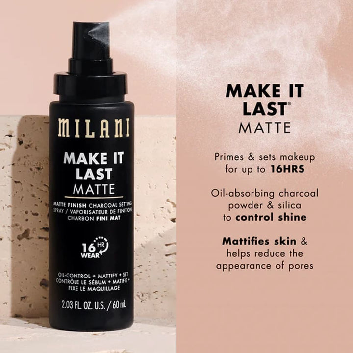 Face MAKE IT LAST SETTING SPRAY CHARCOAL -05 MATTE FINISH