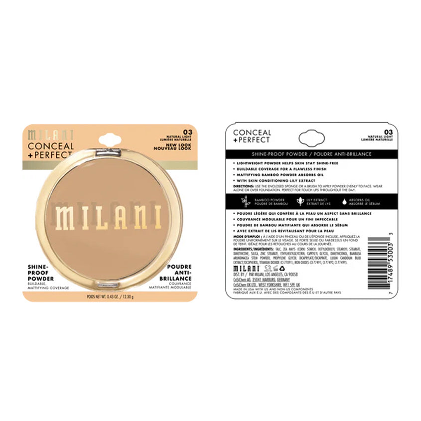 Conceal + Perfect Shine-Proof Powder