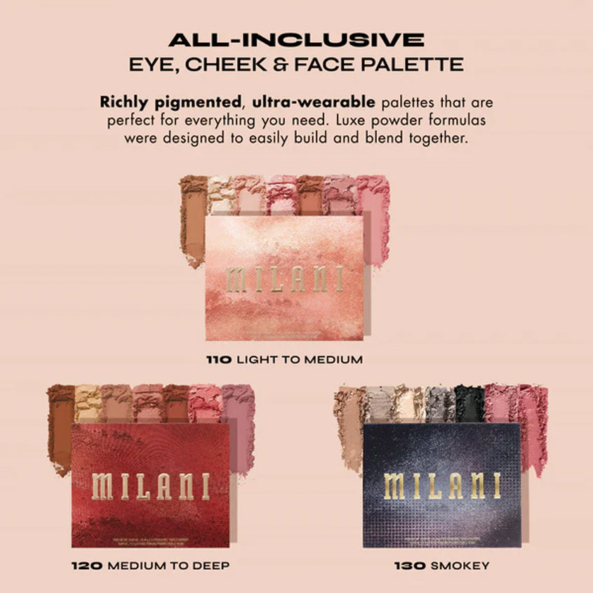 MILANI ALL IN INCLUSIVE FACE PALETTE VOLUME 3. SMOKEY/SMOKEY – صورة 6