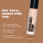 MOIRA MEGA WATERPROOF CONCEALER ( #2.50 CUSTARD ) – صورة 7