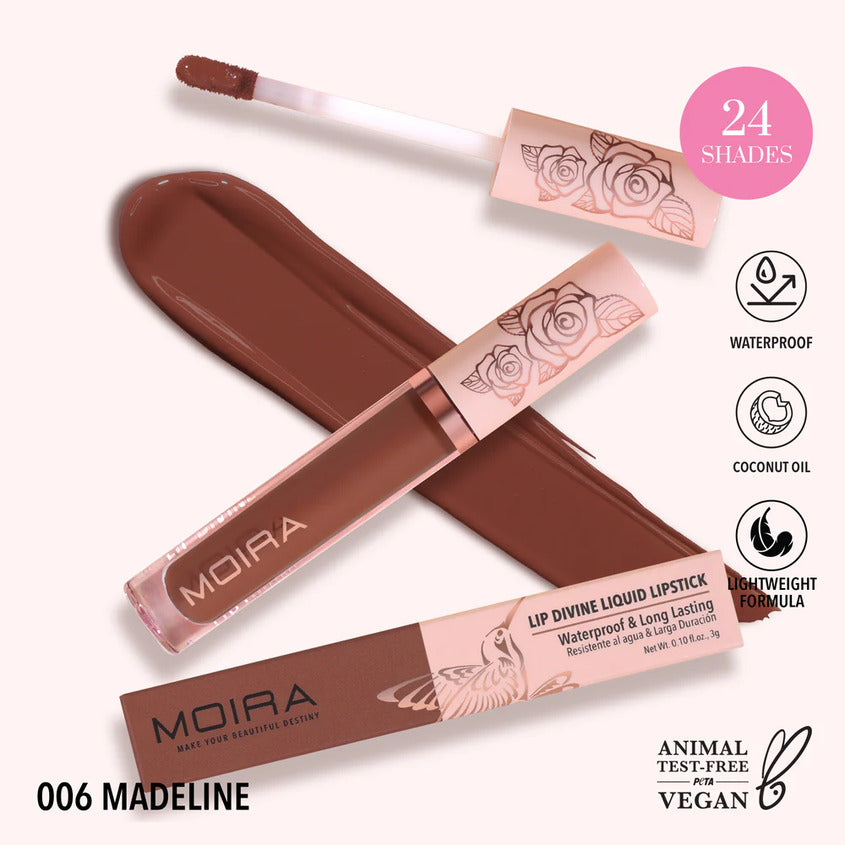MOIRA LIP DIVINE LIQUID LIPSTICK (006, MADELINE) – buy online