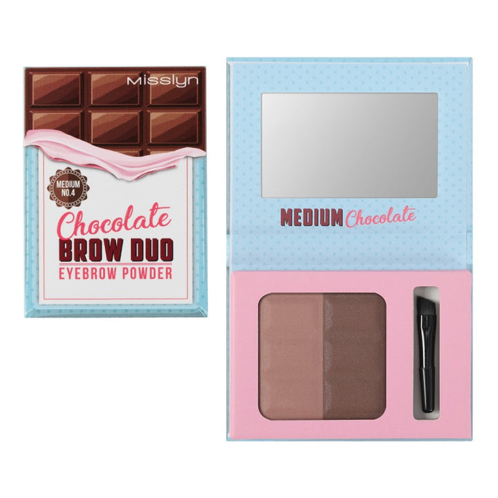 CHOCOLATE BROW DUO EYEBROW POWDER 4 MEDIUM CHOCOLATE 5G