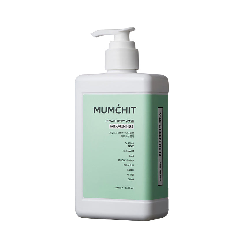 MUMCHIT LOW-PH BODY WASH PALE GREEN HERB 400ML
