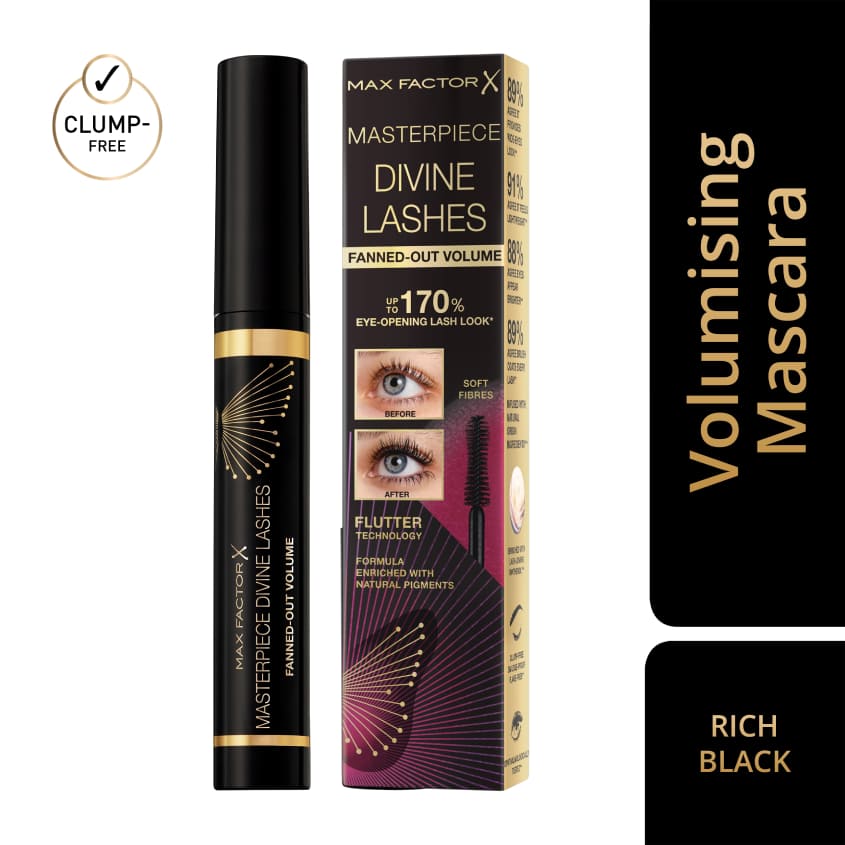 MAX FACTOR DIVINE LASHES MASCARA RICH BLACK 8ML – صورة 6