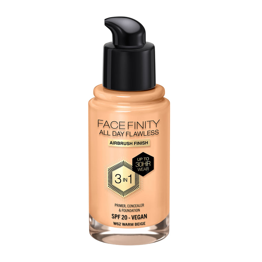 MAX FACTOR MF Facefinity 3in1 foundation WARM BEIGE W62 – buy online