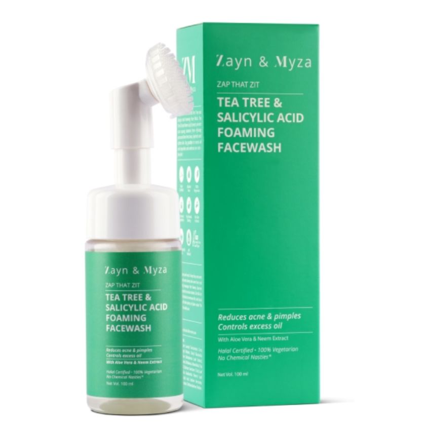 ZAYN & MYZA FOAMING FACE WASH 100 ML WOMEN TEA TREE & SALYICYLIC ACID