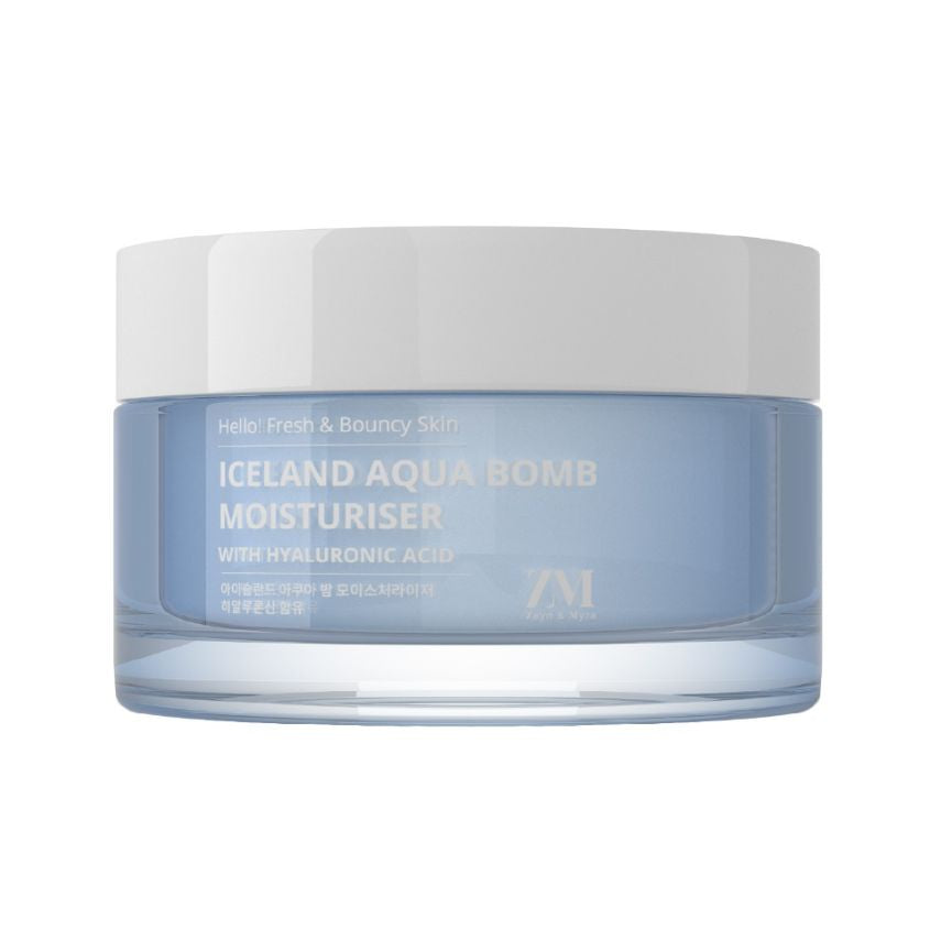 ZAYN & MYZA ICELAND AQUA BOMB MOISTURISER 50 GM WITH HYALURONIC ACID