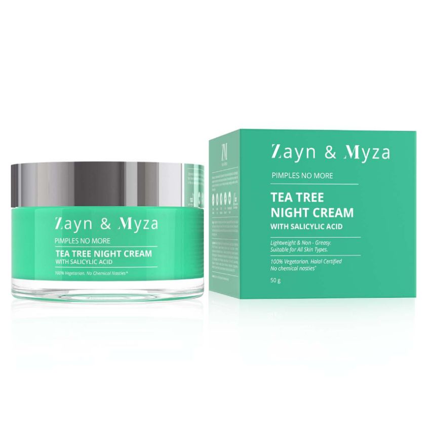 ZAYN & MYZA NIGHT CREAM 50 GM TEA TREE & SALICYLIC ACID
