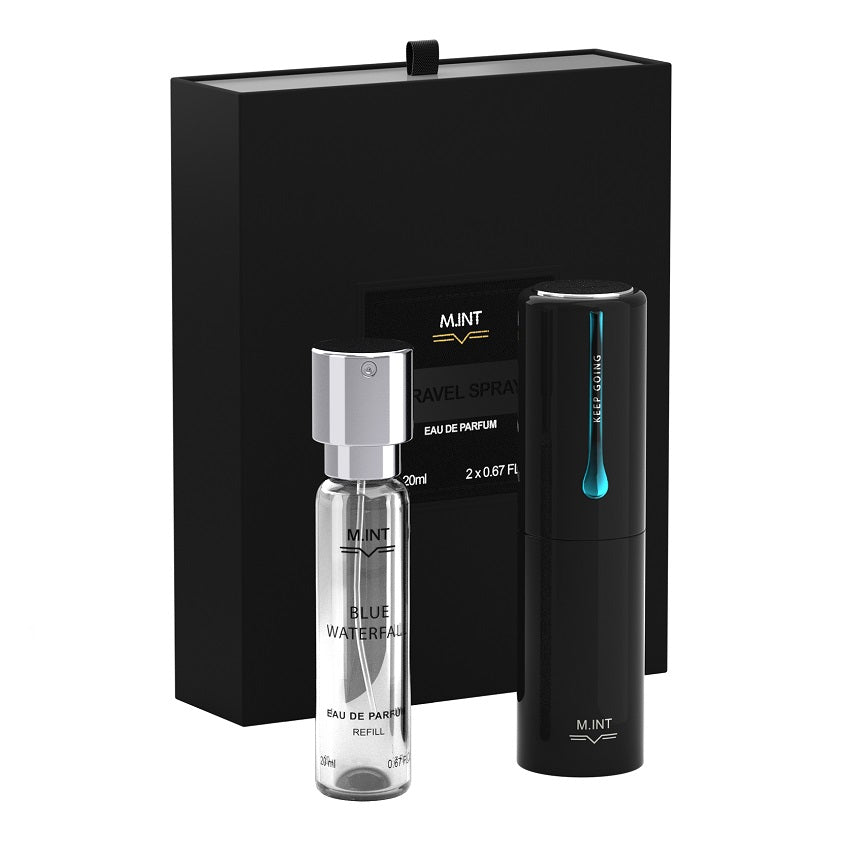M.INT BLUE WATERFALL SET (EDP 2*20 ML+ATOMAISER)