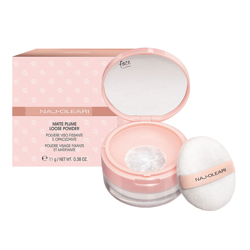 NAJ-OLEARI Matte plume loose powder (01,Trasparente) – صورة 5