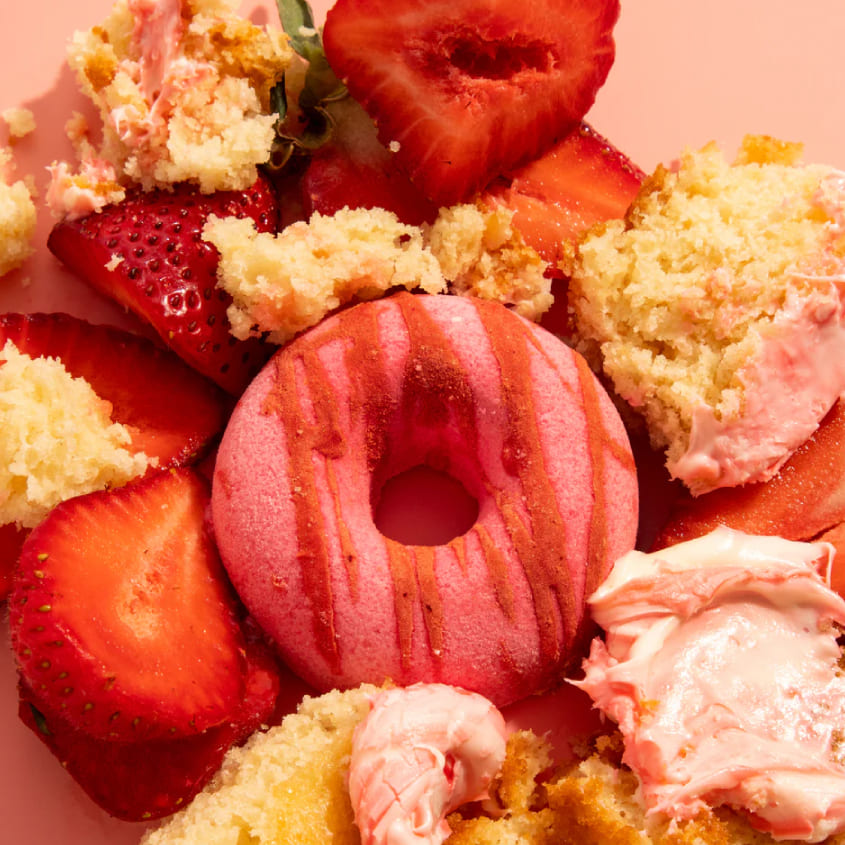 Strawberry Cupcake Bath Treats Bath Bomb Trio
