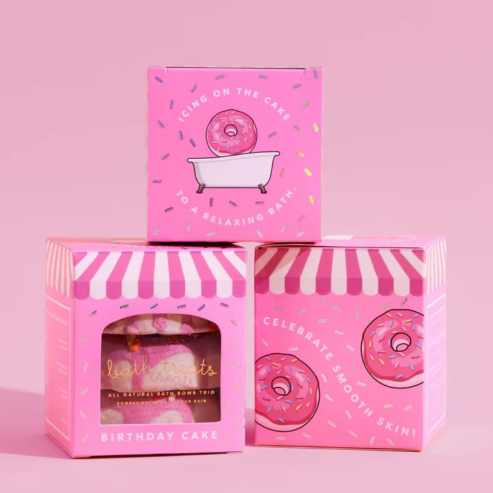 Birthday Cake Bath Treats Bath Bomb Trio