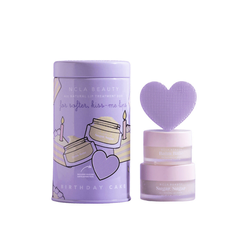 NCLA BEAUTY BIRTHDAY CAKE LIP CARE SET + LIP SCRUBBER