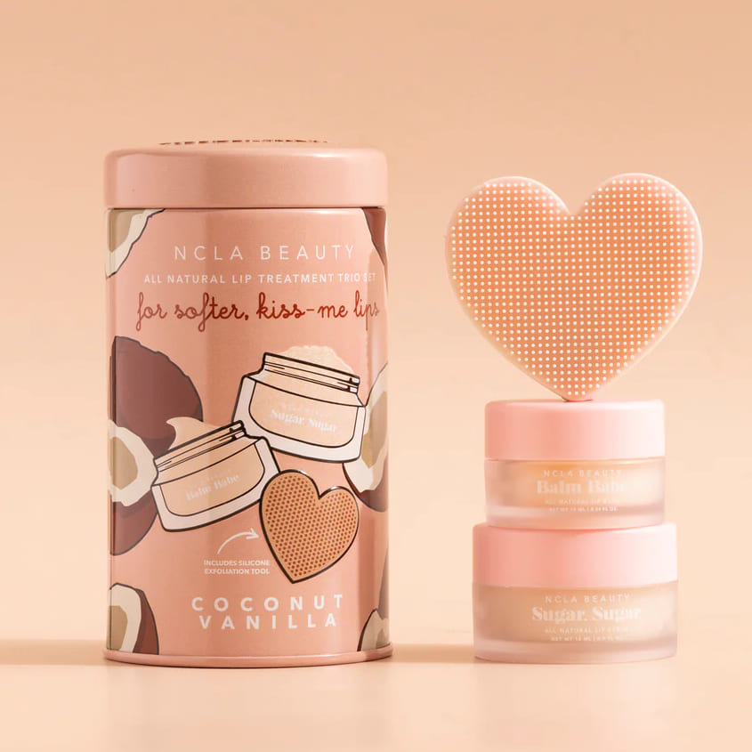 NCLA BEAUTY COCONUT VANILLA LIP CARE SET + LIP SCRUBBER – متجر إلكتروني