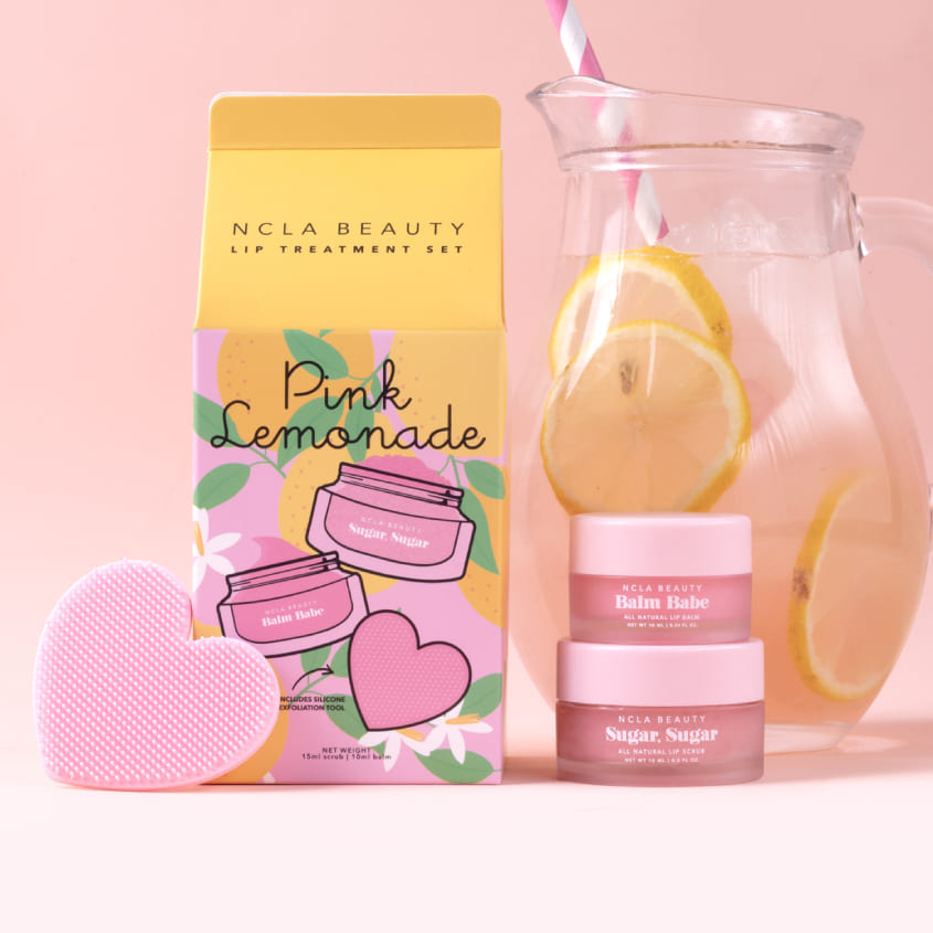 NCLA BEAUTY PINK LEMONADE LIP CARE SET + LIP SCRUBBER – متجر إلكتروني