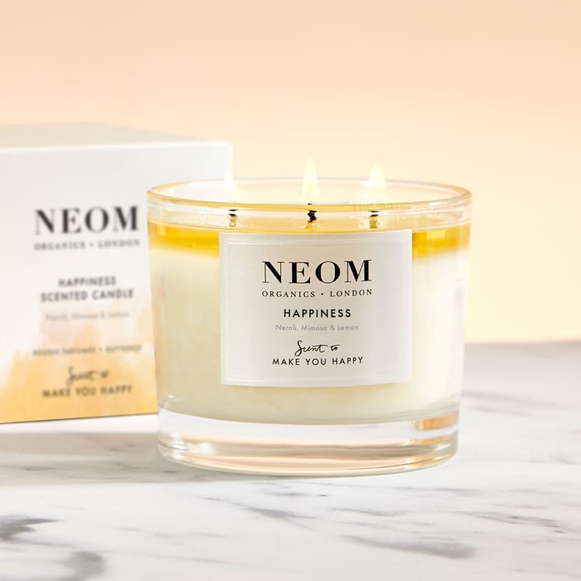 Scented Candle 3 Wicks Happiness Scent To Make You Happy