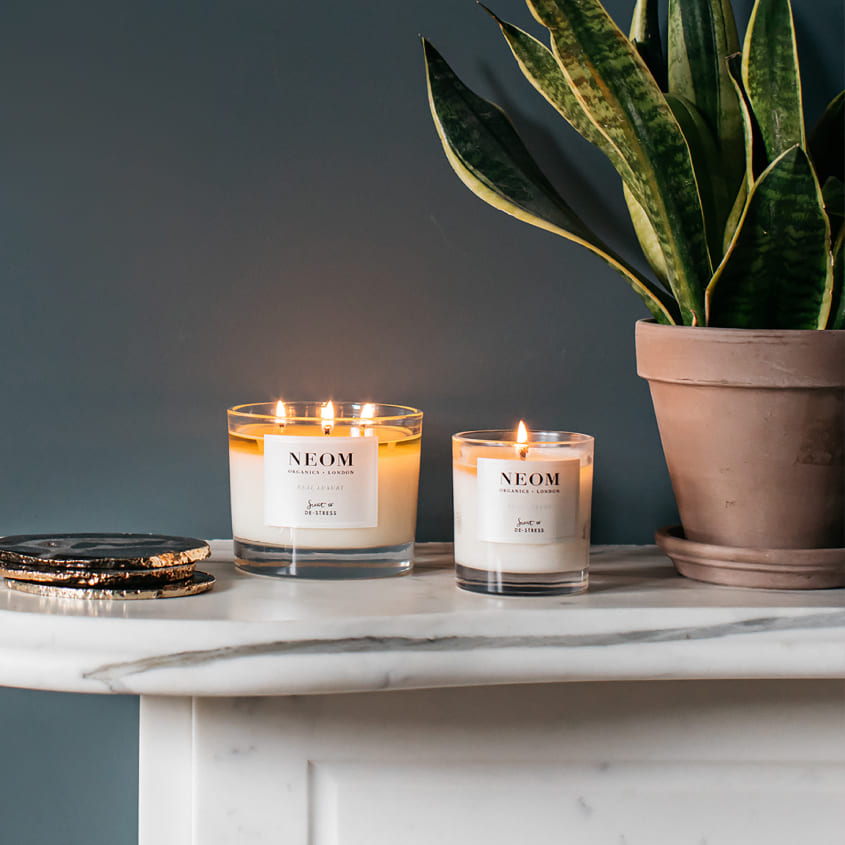 Scented Candle 3 Wicks Real Luxury Scent To De-Stress