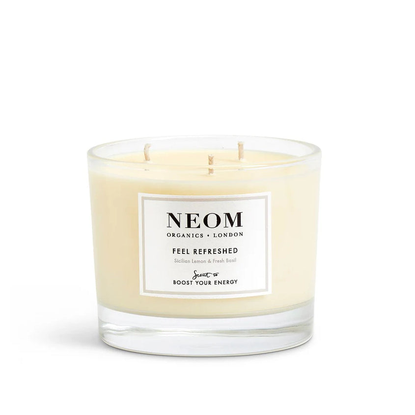 Scented Candle 3 Wicks Feel Refreshed Scent To Boost Your Energy